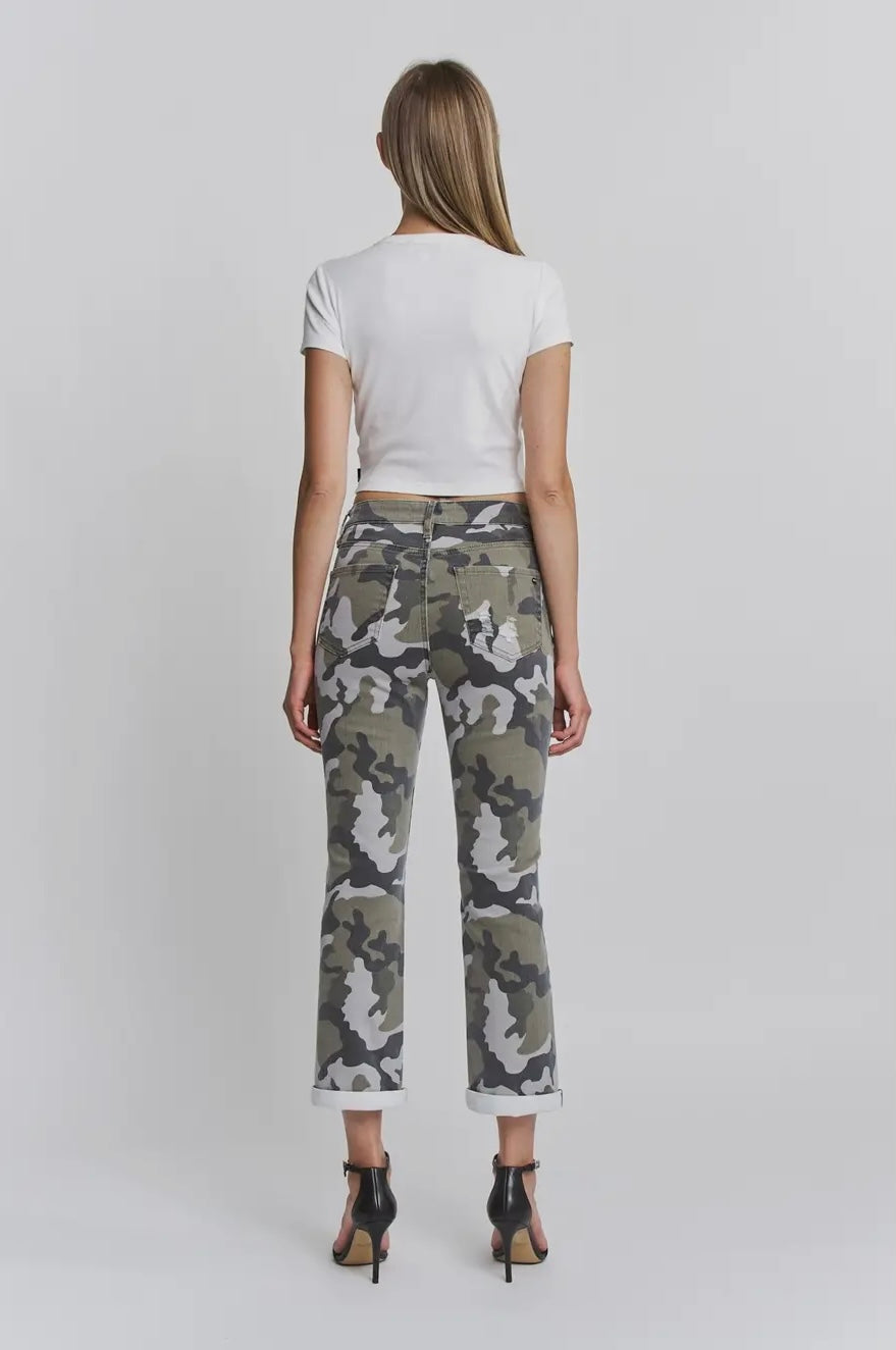 Mica High Rise Camo Crop