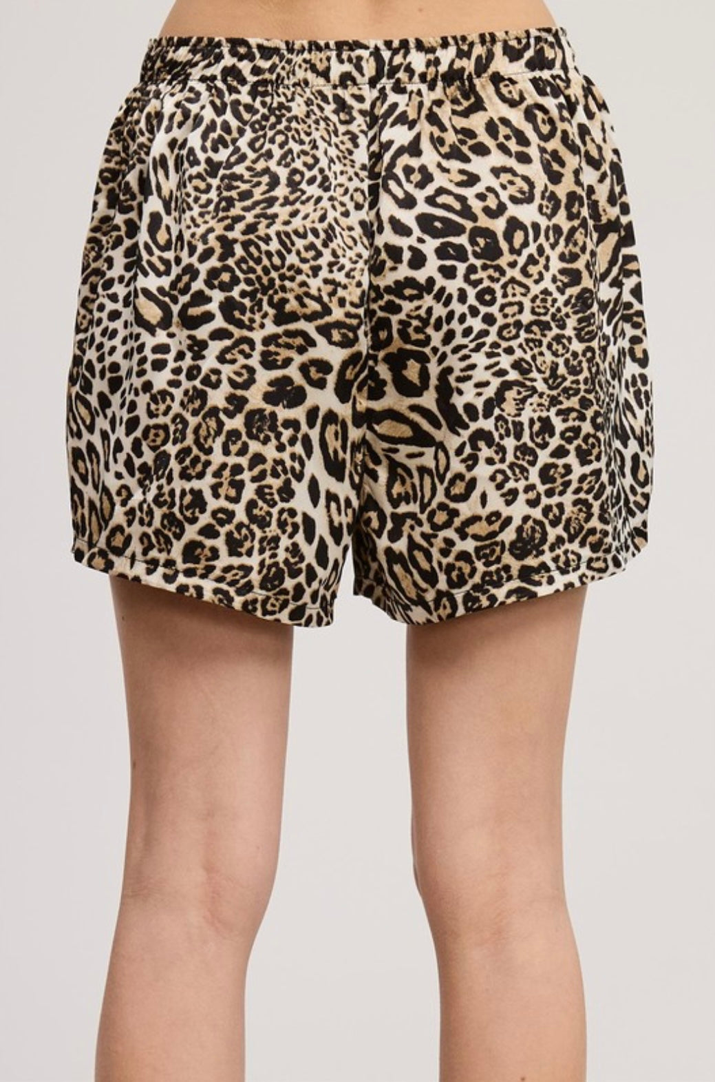 Leopard Boxer-Style Flowy Shorts