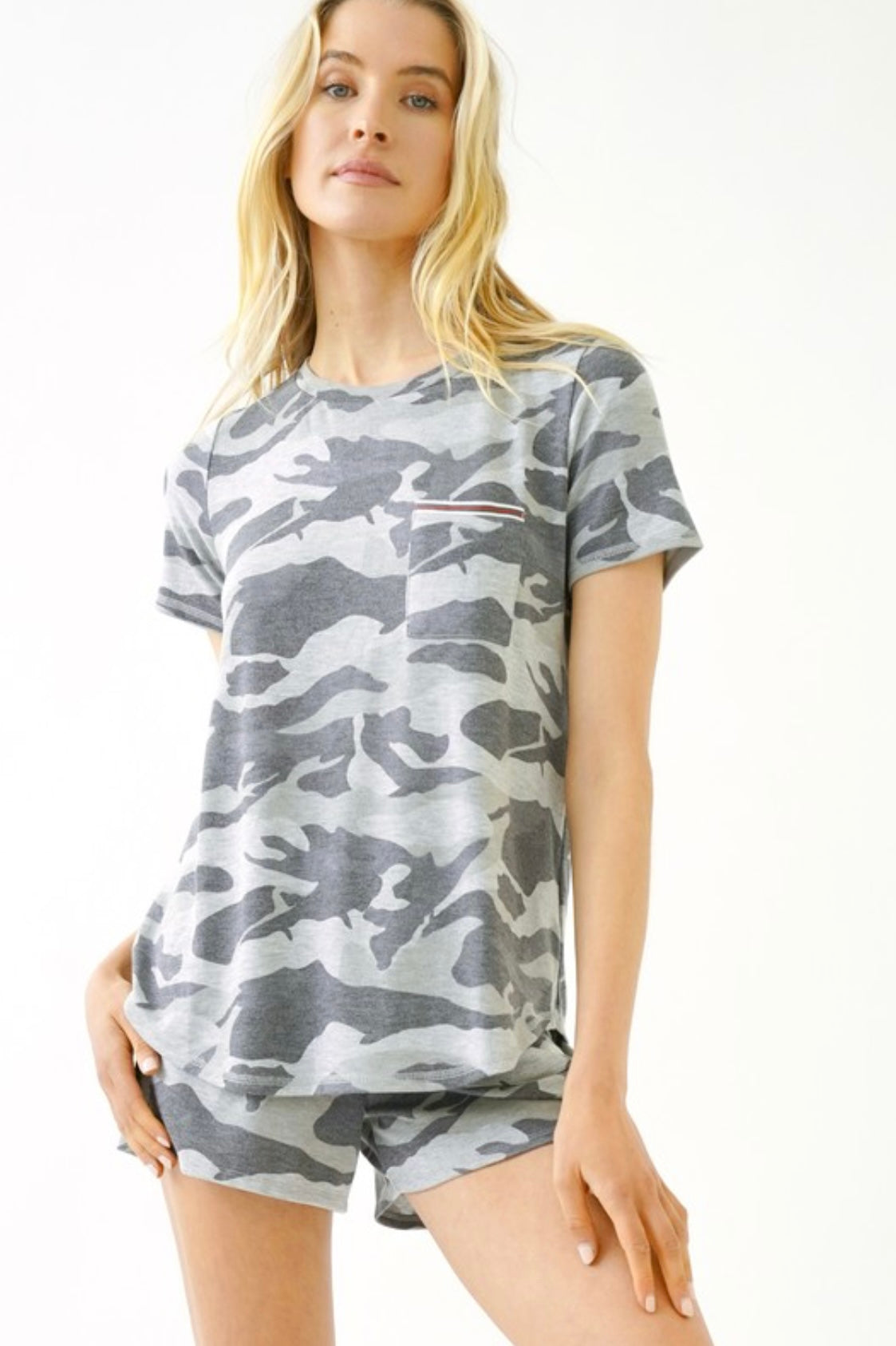 Camo Black Tee