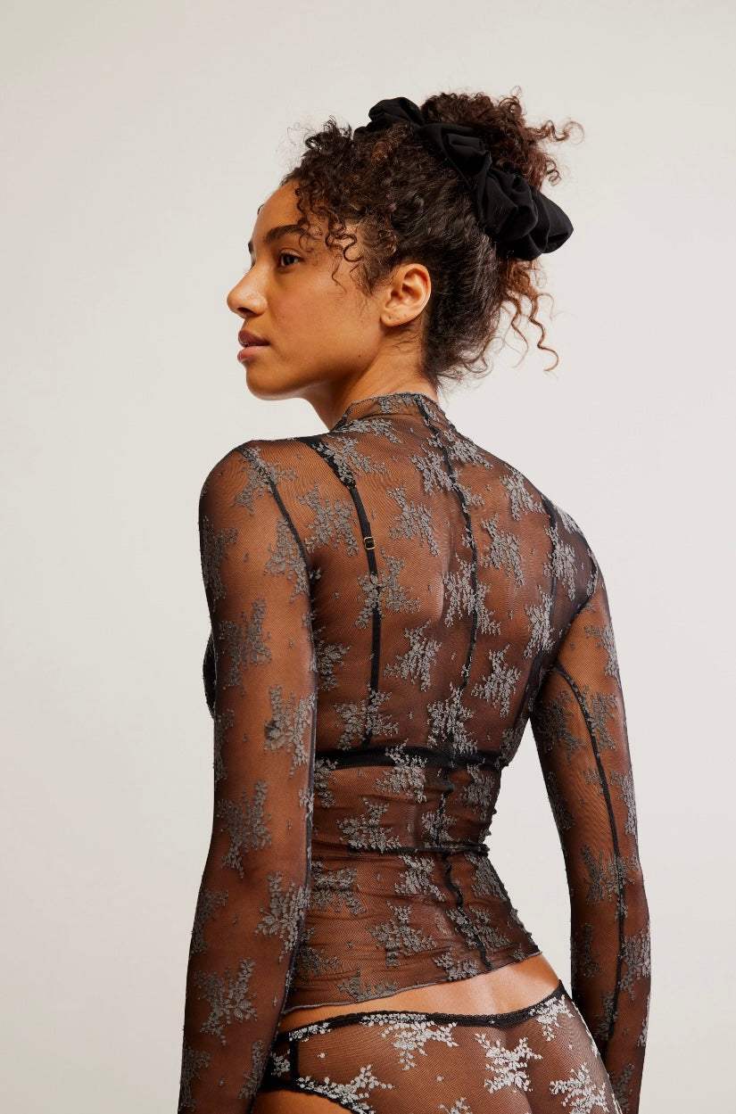 Free People Two Tone Lady Lux Layering Top