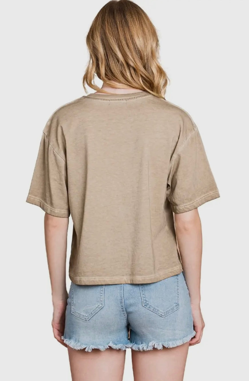 Puff Short Sleeve Howdy Longhorn Graphic Tee