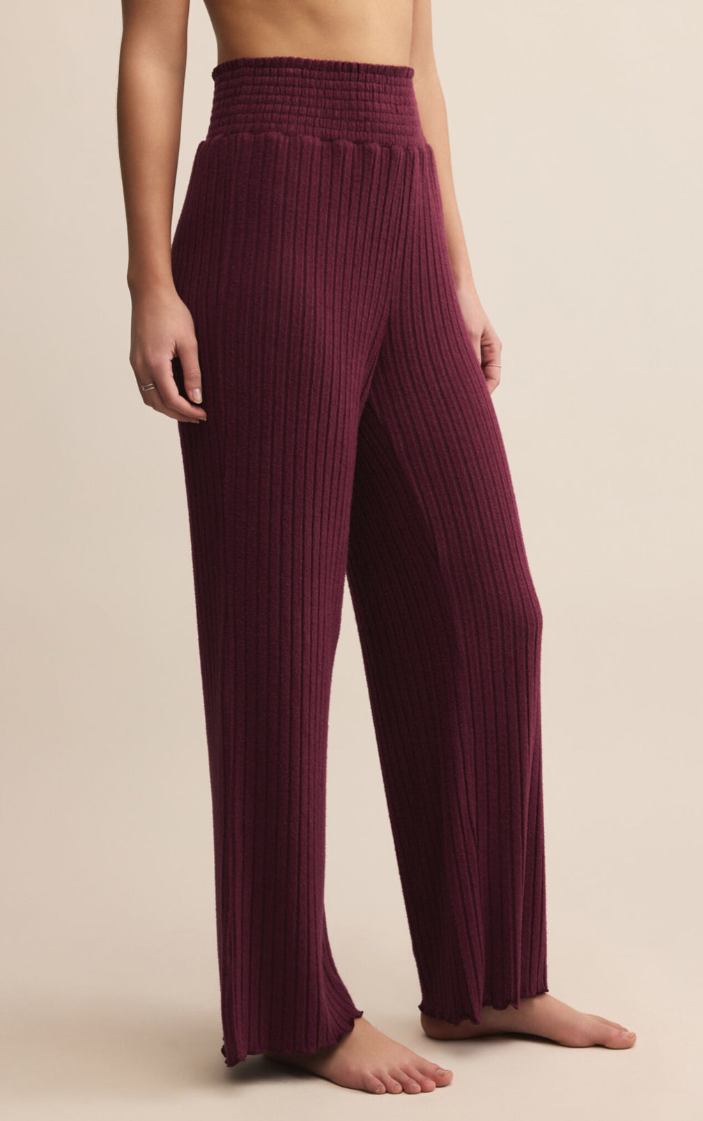 Z Supply Dawn Smocked Rib Pant