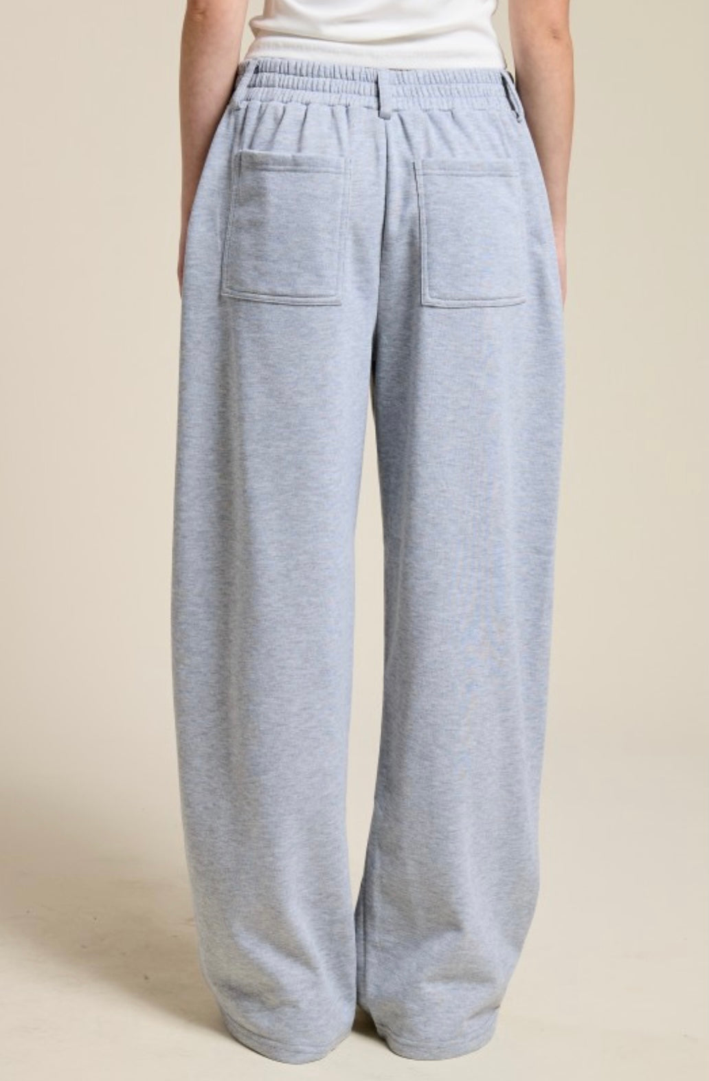 Tailored Wide Leg Knit Sweatpants
