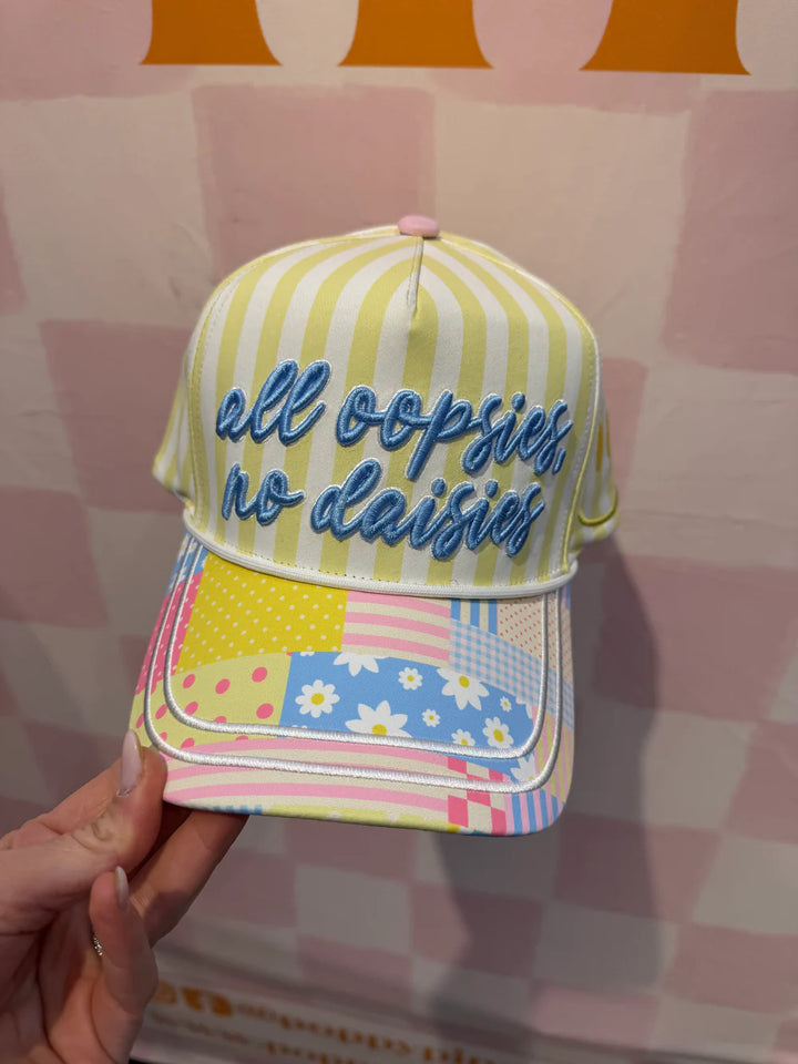 Colorful striped cap with &