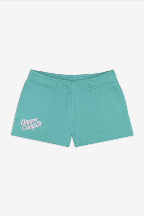 Teal shorts with &