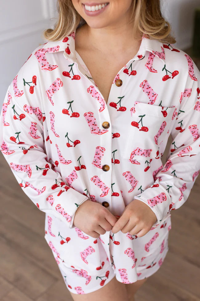 Moon Ryder Cherry Cowgirl Lounge Set