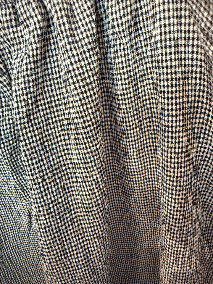 Gingham Puff Sleeve Maxi Dress