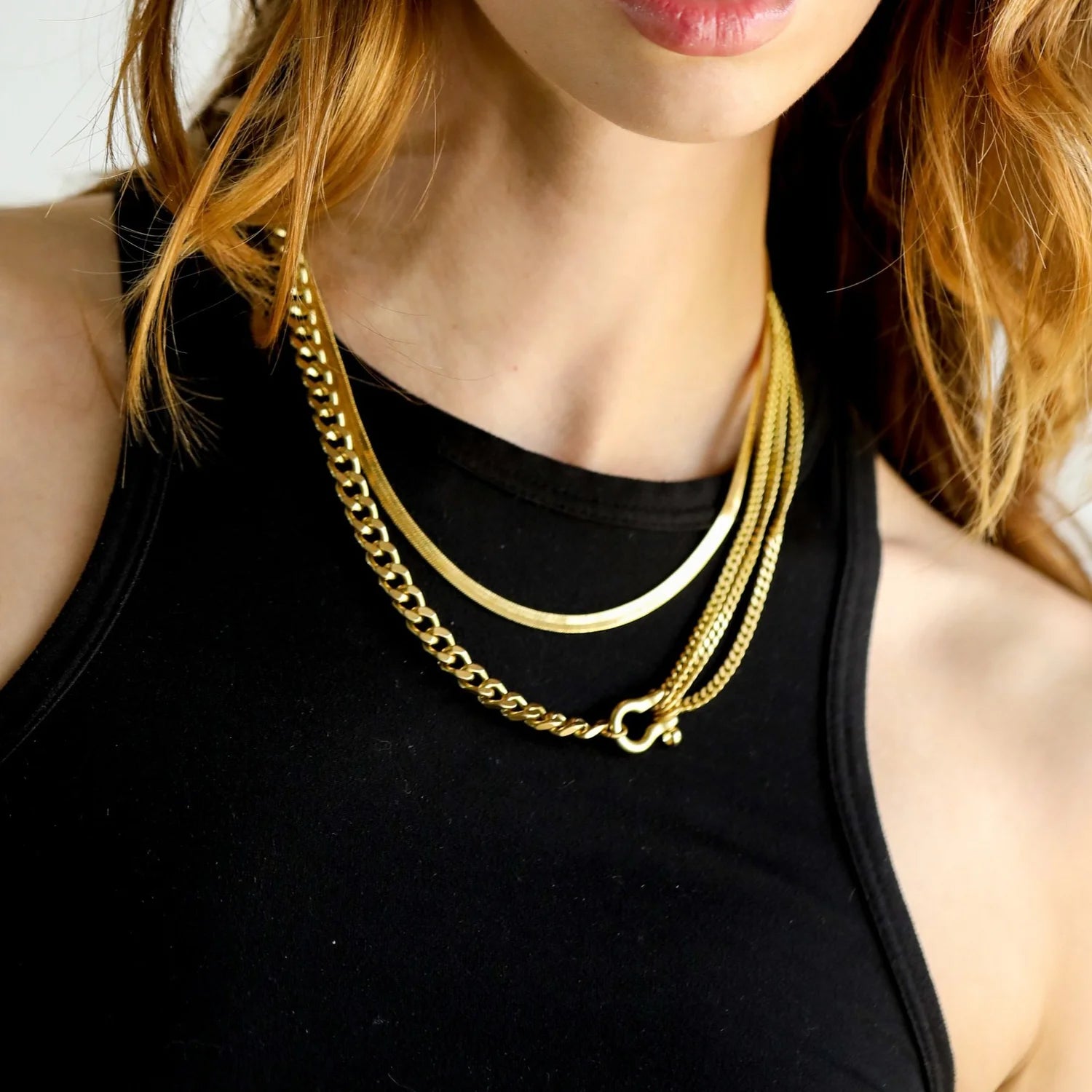 Rachel Nathan Statement Necklace Shackle Trilogy : Classic