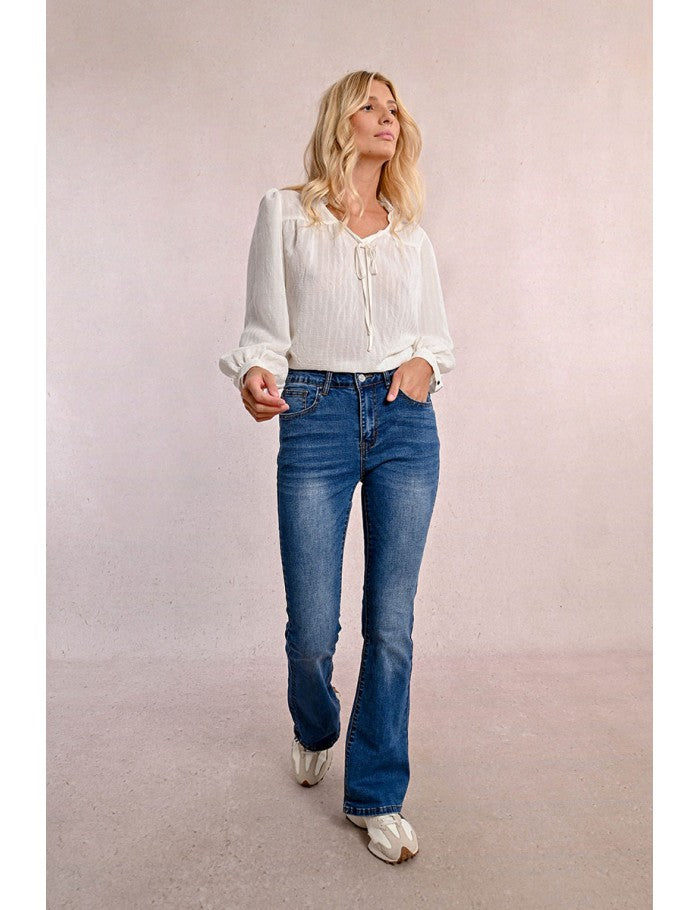 High Waisted Boot Cut Jeans