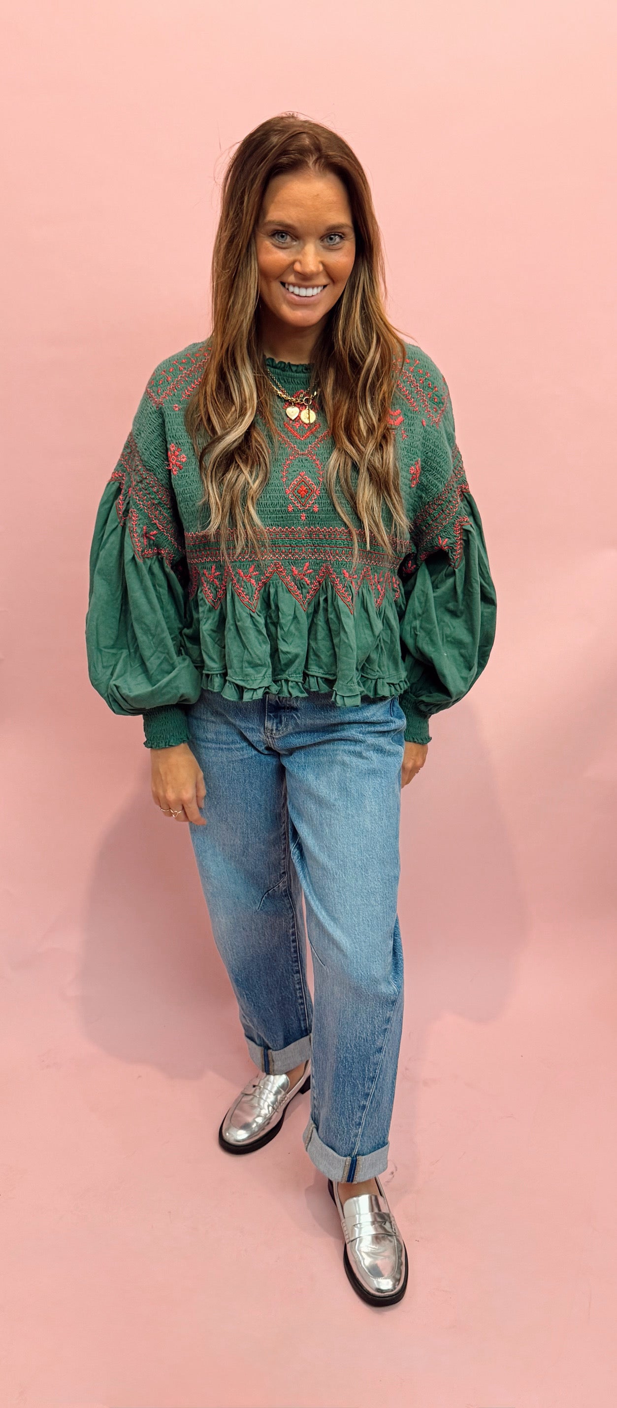 Free People Holly Long Sleeve Knit Top