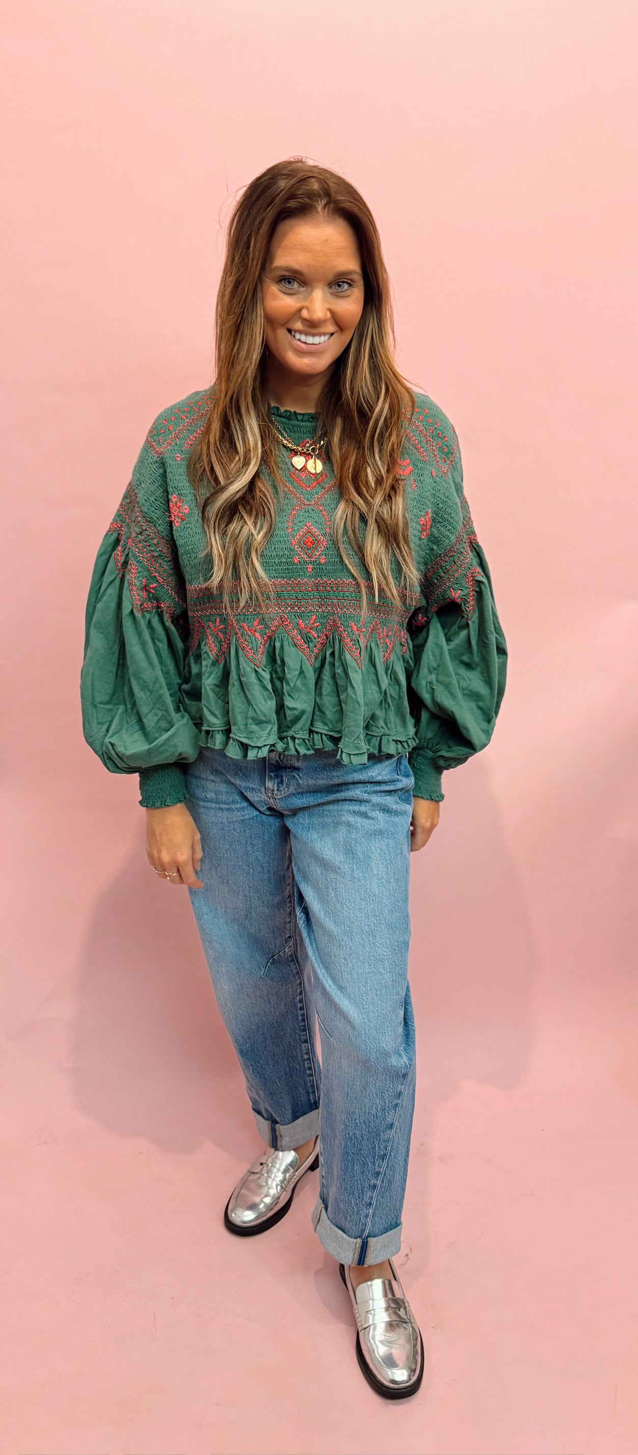 Free People Holly Long Sleeve Knit Top