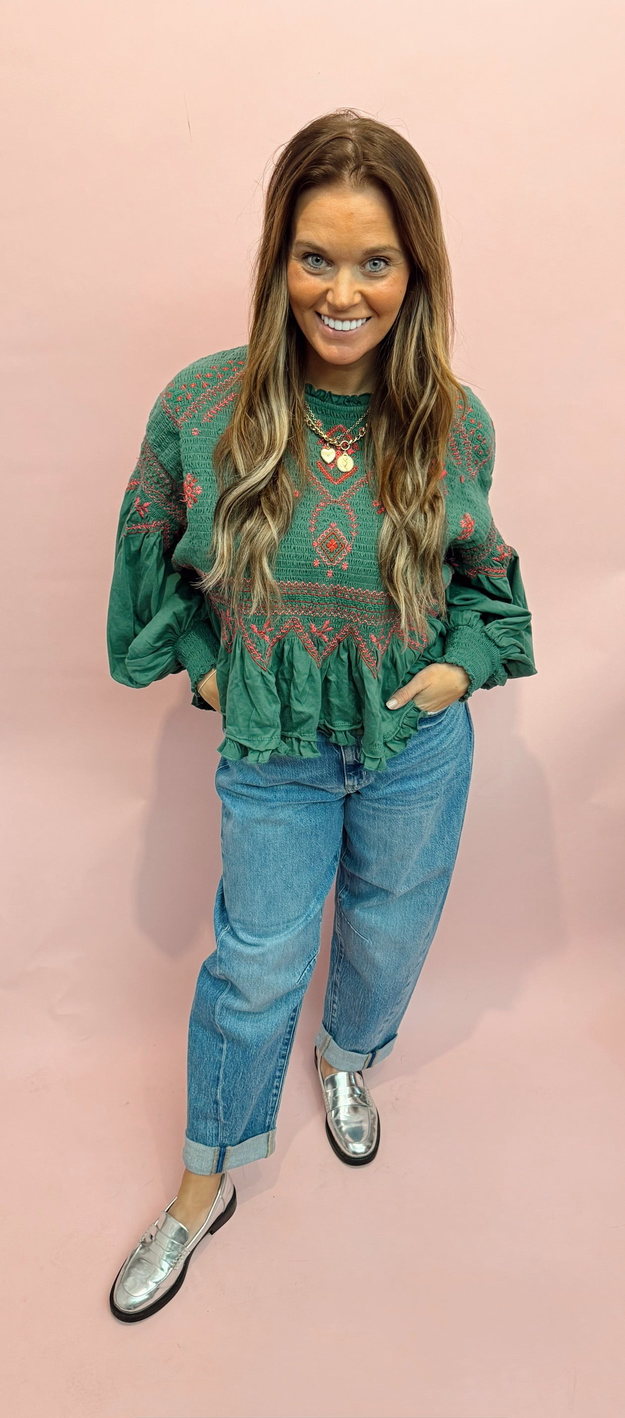 Free People Holly Long Sleeve Knit Top