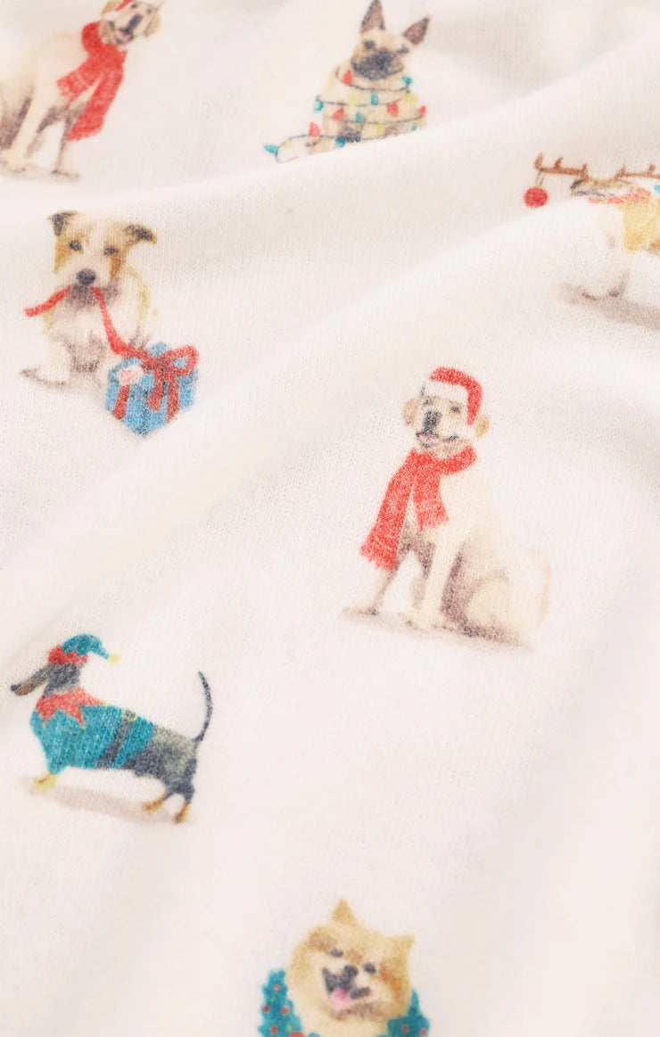 Cozy Up Pup LS Pajama Top