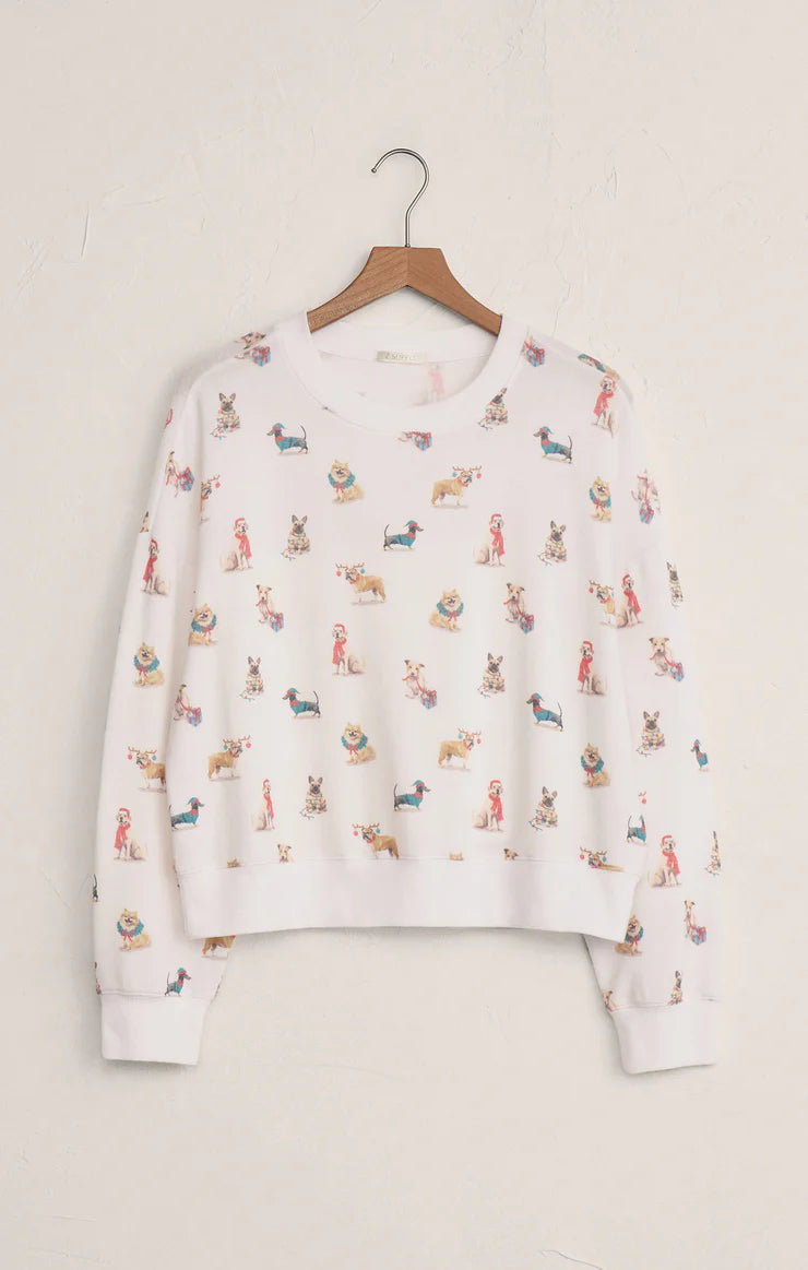 Cozy Up Pup LS Pajama Top