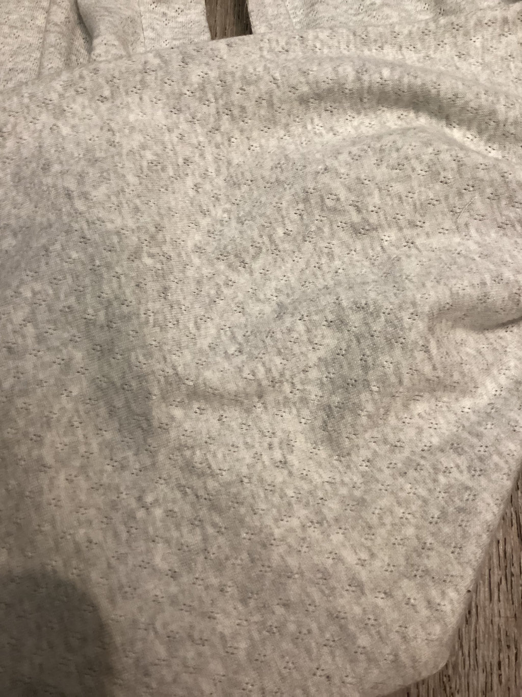 Heather Grey Pointelle Culotte Pant