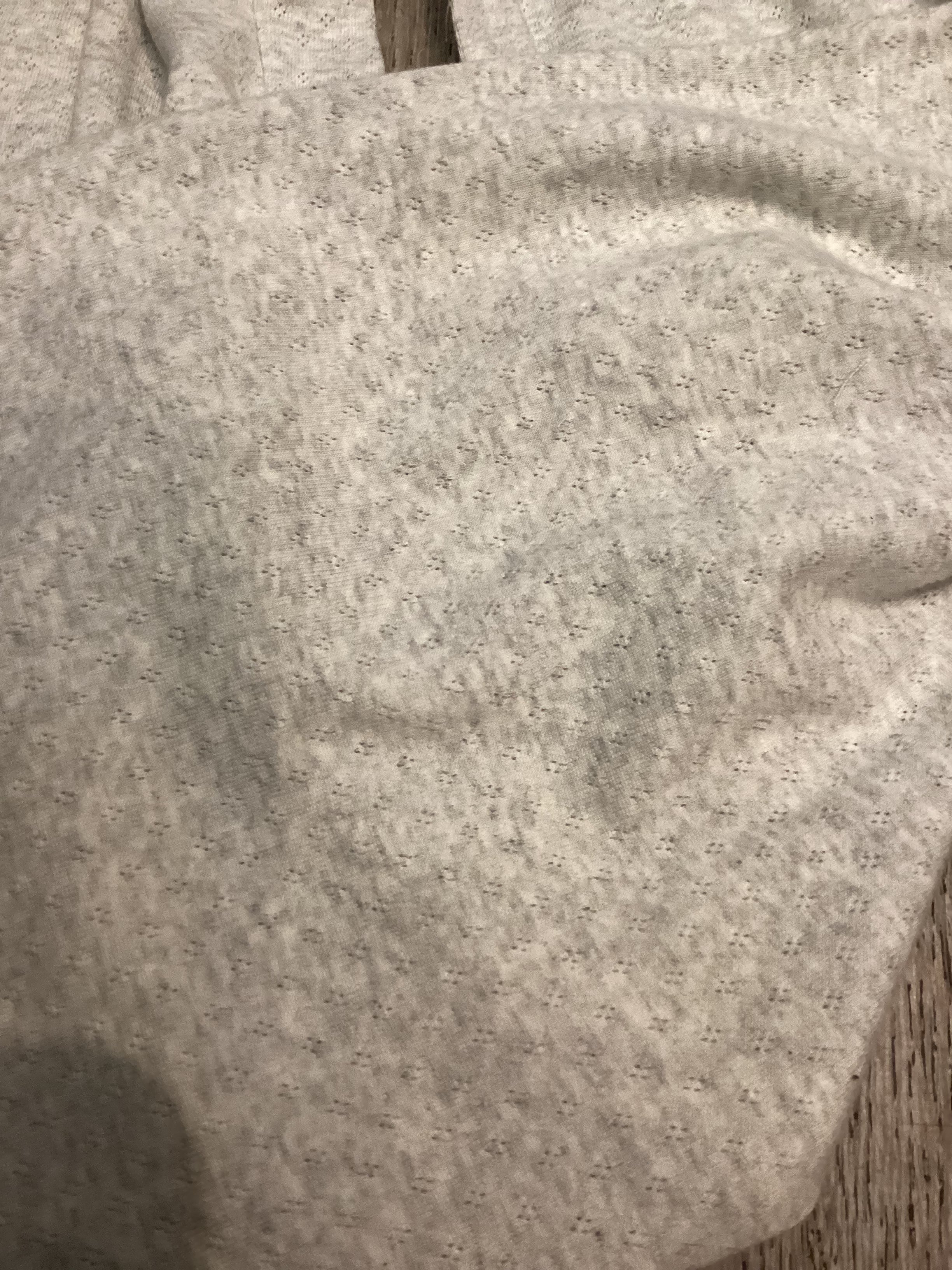 Heather Grey Pointelle Culotte Pant