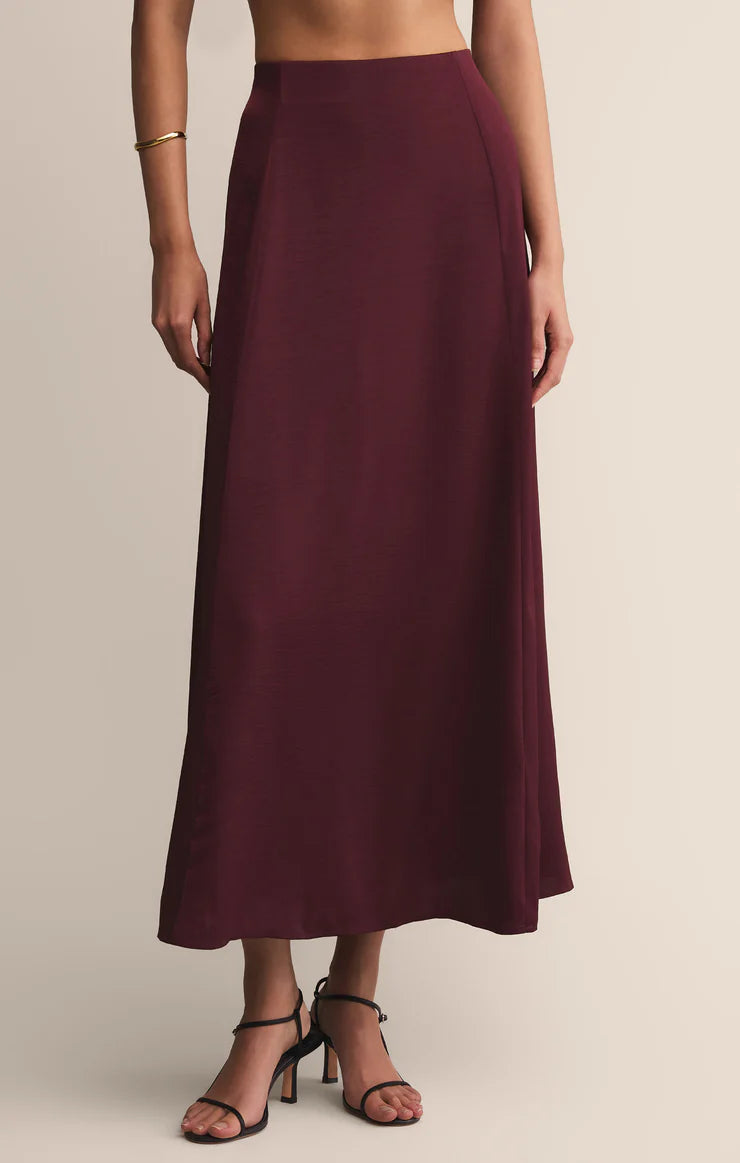 Northpointe Satin Midi Skirt