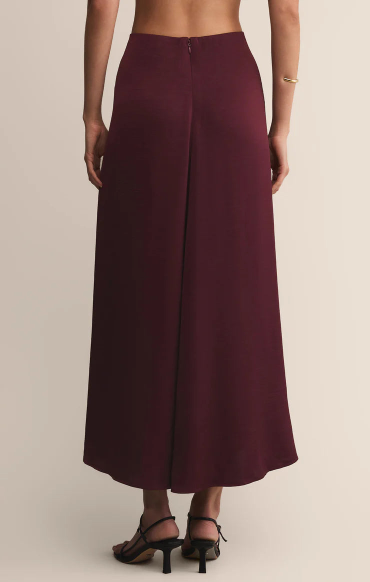 Northpointe Satin Midi Skirt