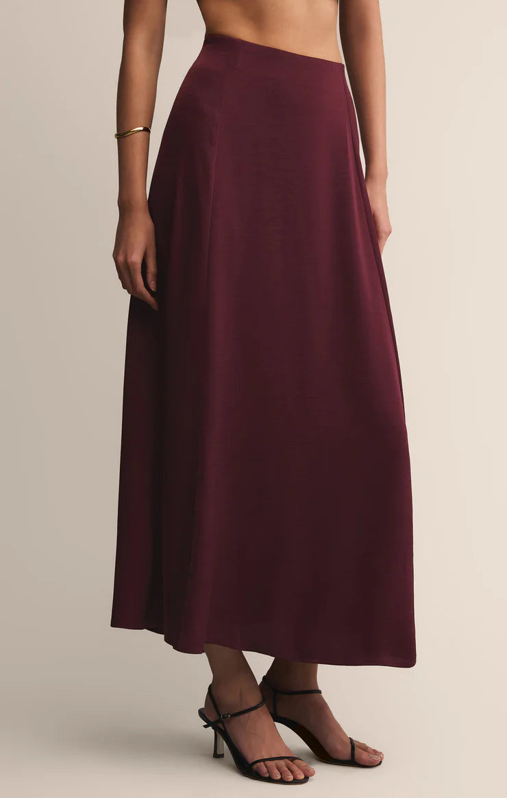 Northpointe Satin Midi Skirt