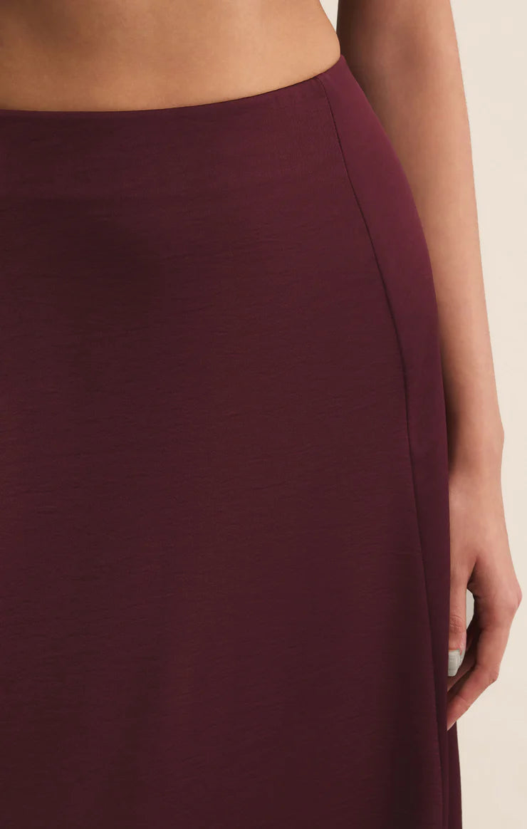 Northpointe Satin Midi Skirt