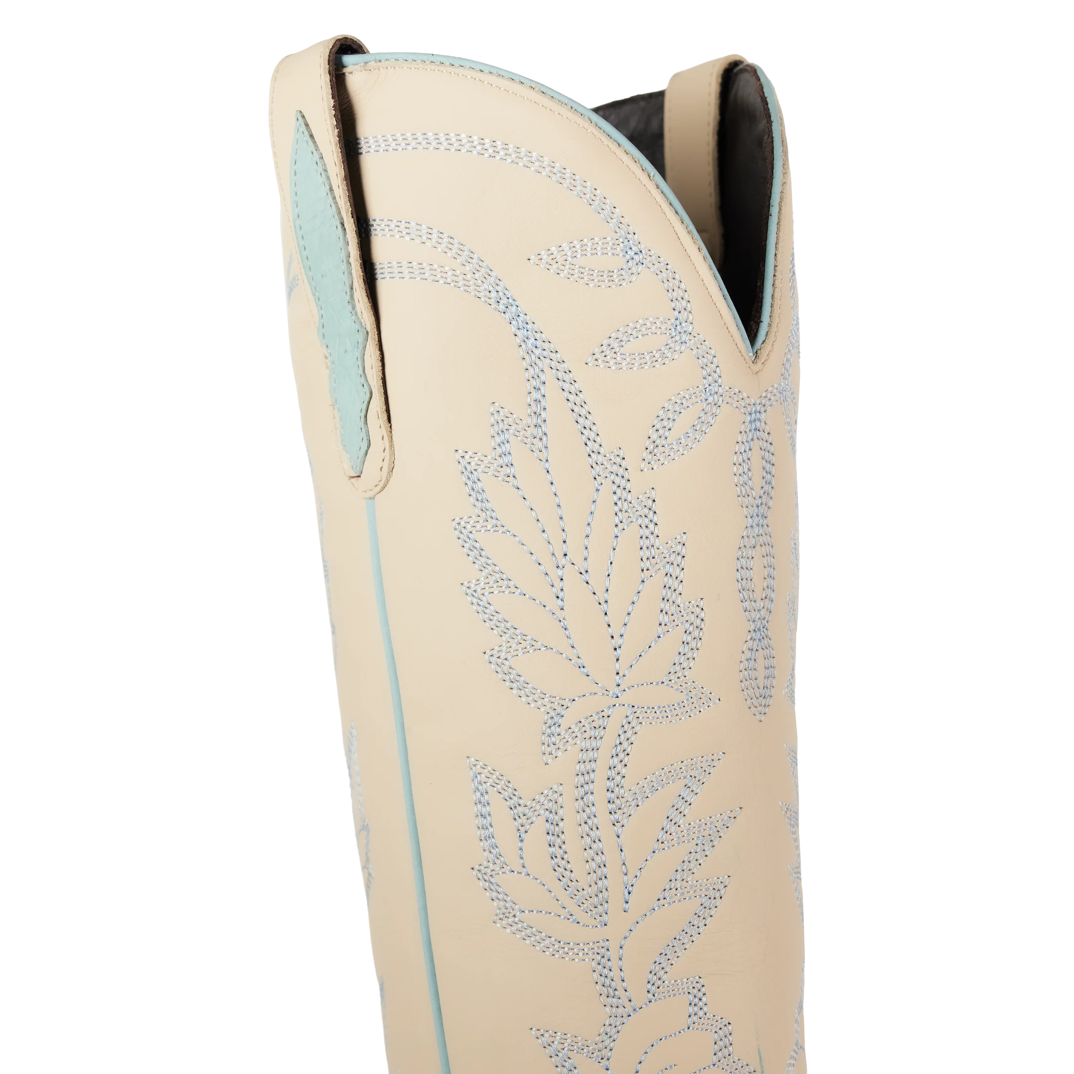 LANE Sandaga Knee High - Powder Blue Ostrich