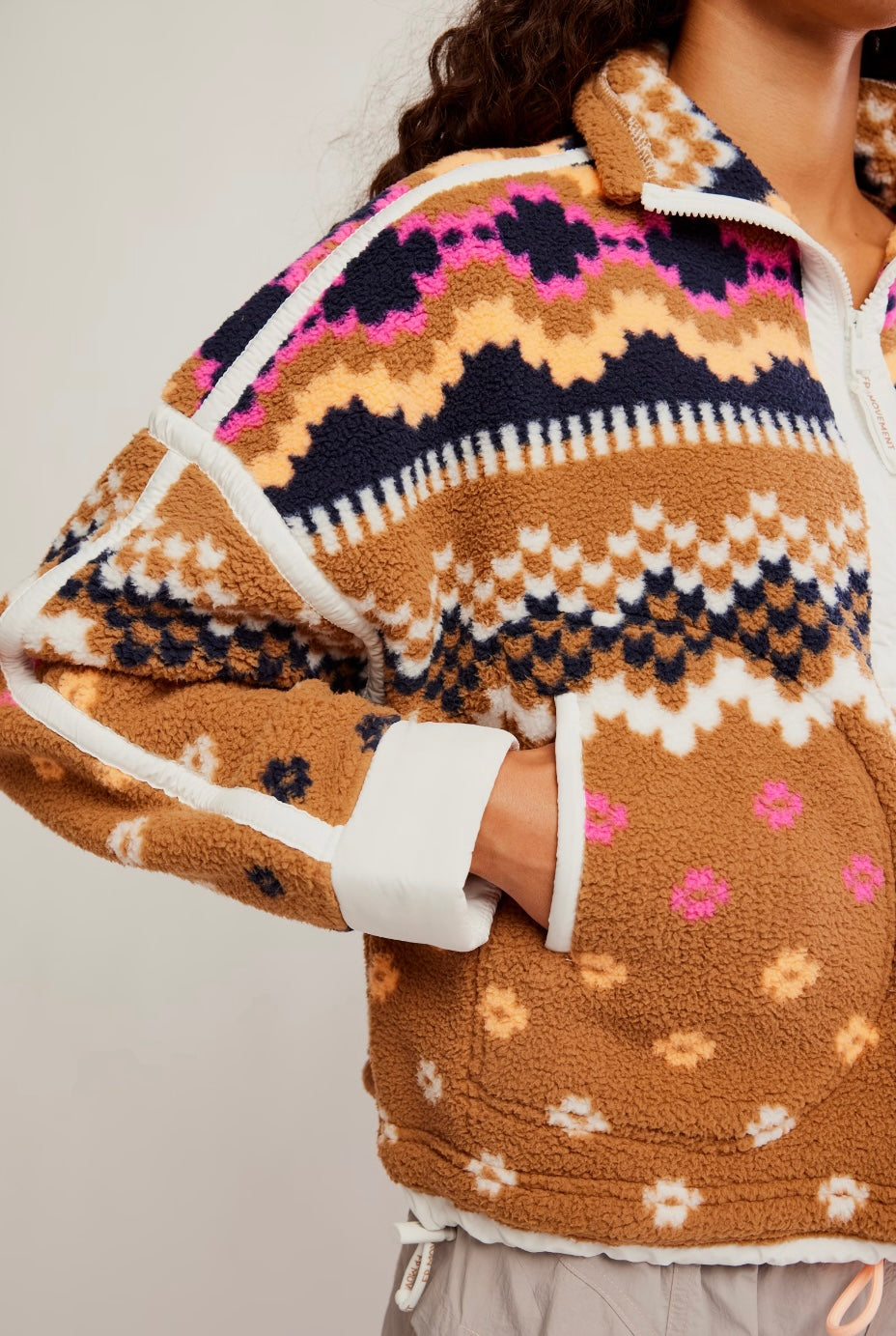 Free People Movement Printed Mountain High 1/2 Zip