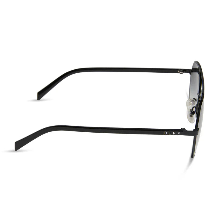 Black sunglasses with &