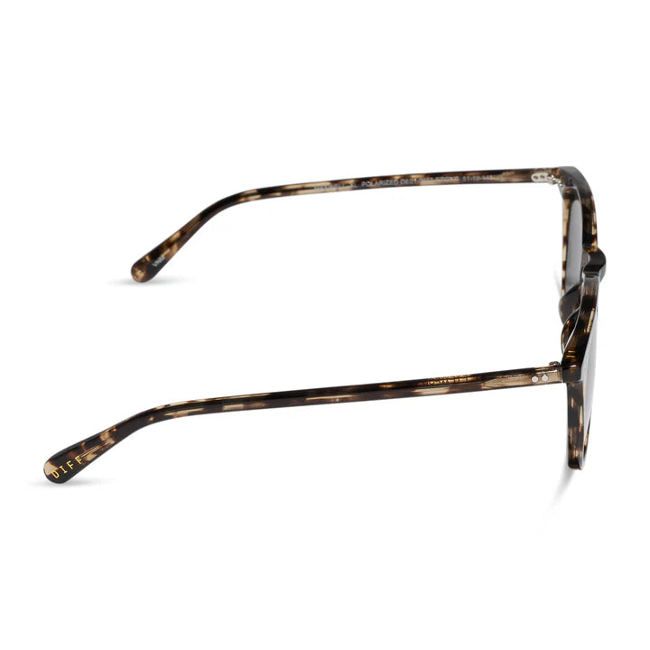 Tortoiseshell eyeglasses on a white background