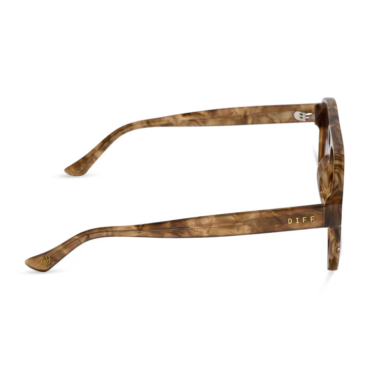 Wooden-framed sunglasses with &
