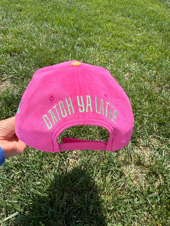 Pink cap with &