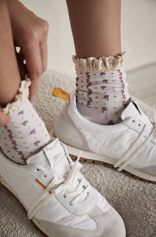 Free People Rosebud Waffle Knit Ankle Sock