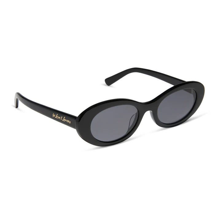 Black sunglasses on white background