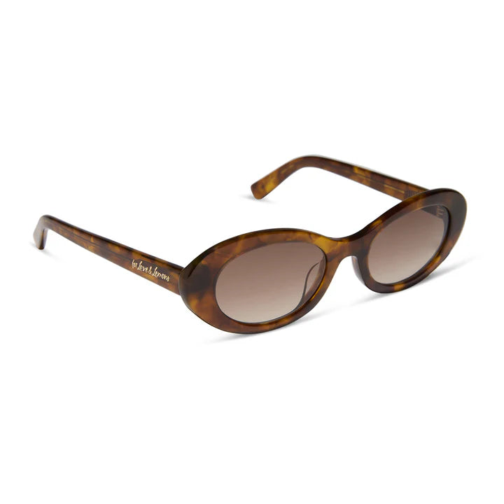 brown sunglasses with brown lens on white background