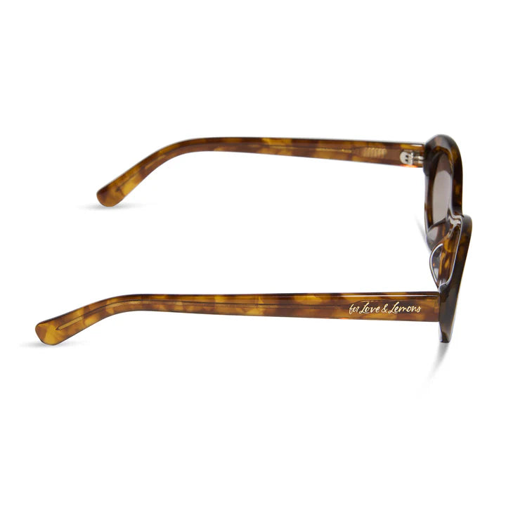 Sunglasses with tortoiseshell frame and &