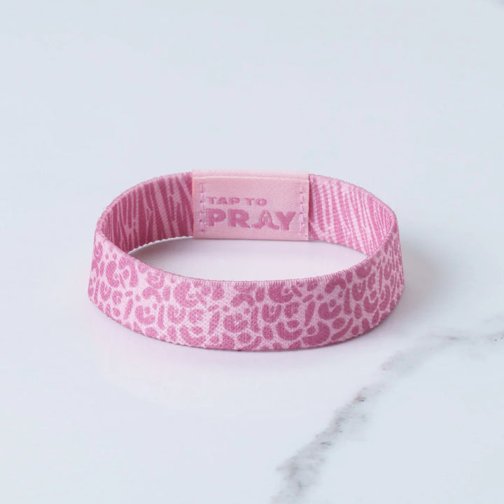 Pink wristband with &
