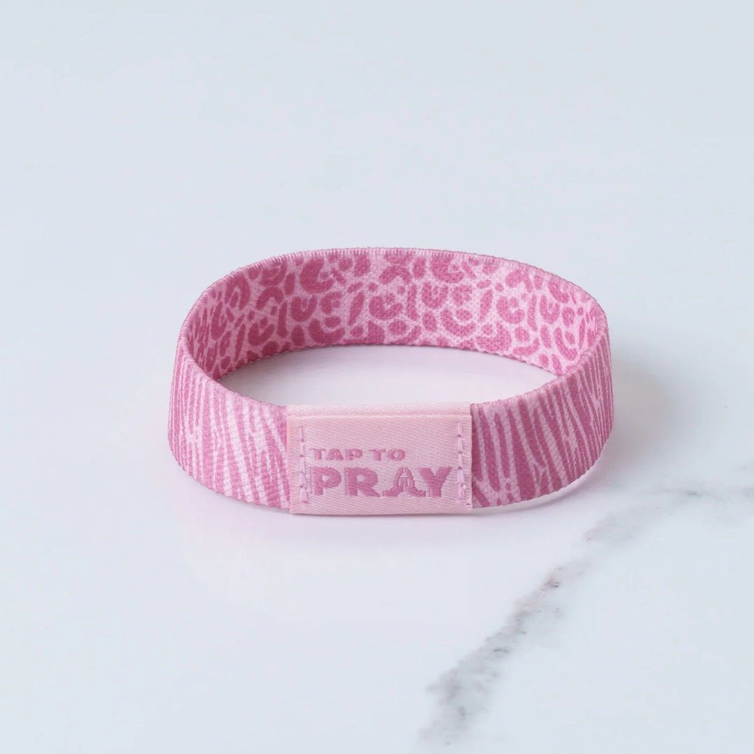 Pink wristband with &