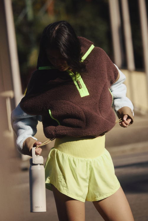 Free People Movement Mountain High Colorblock 1/2 Zip Fleece