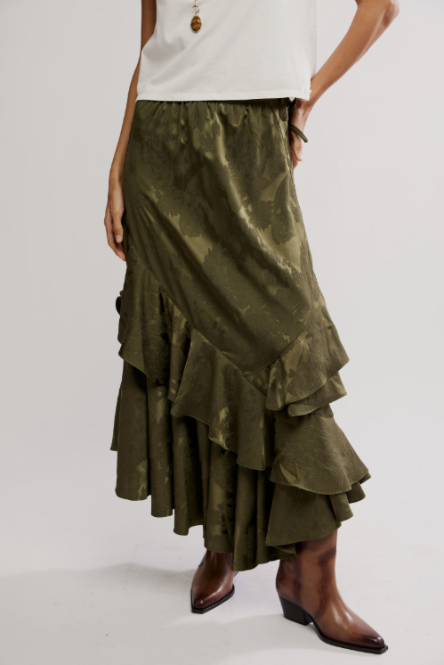 Free People Autumn Promenade Maxi Skirt