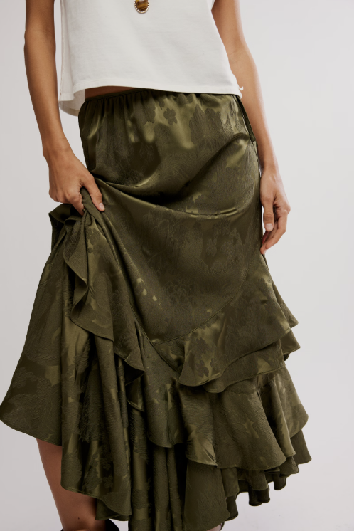 Free People Autumn Promenade Maxi Skirt