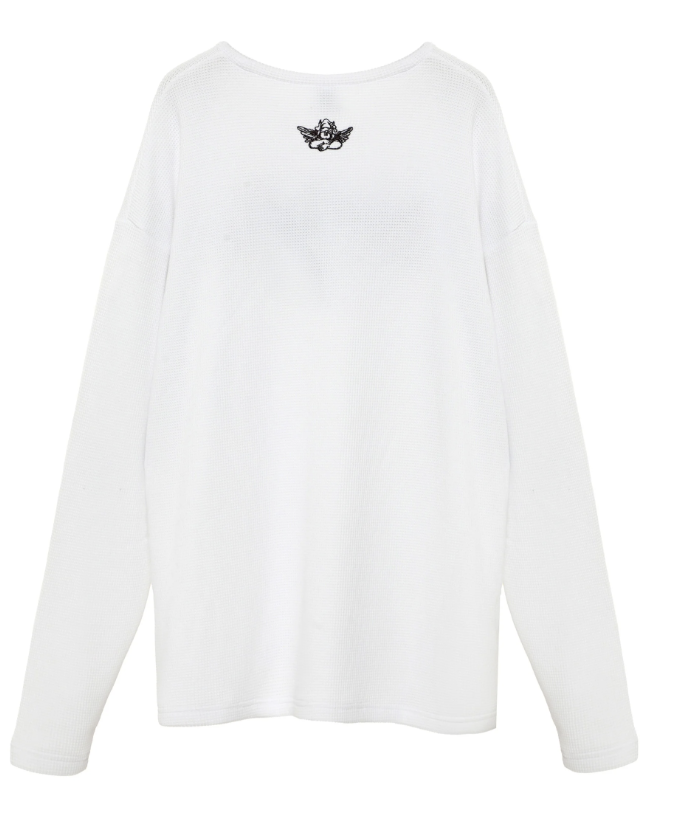 Boys Lie Rocker Thermal Boyfriend Longsleeve