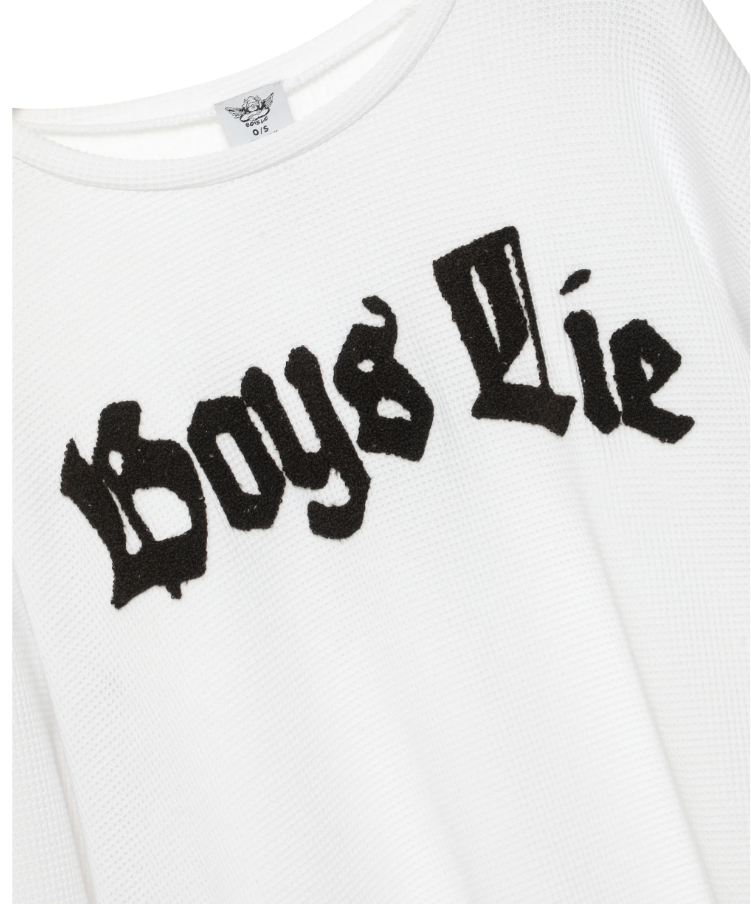 Boys Lie Rocker Thermal Boyfriend Longsleeve