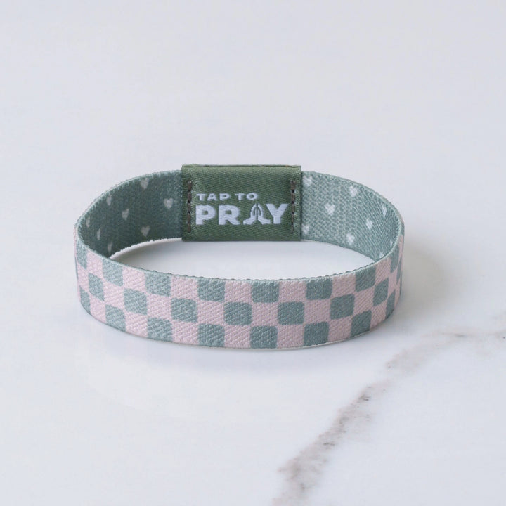 Checkered wristband with &