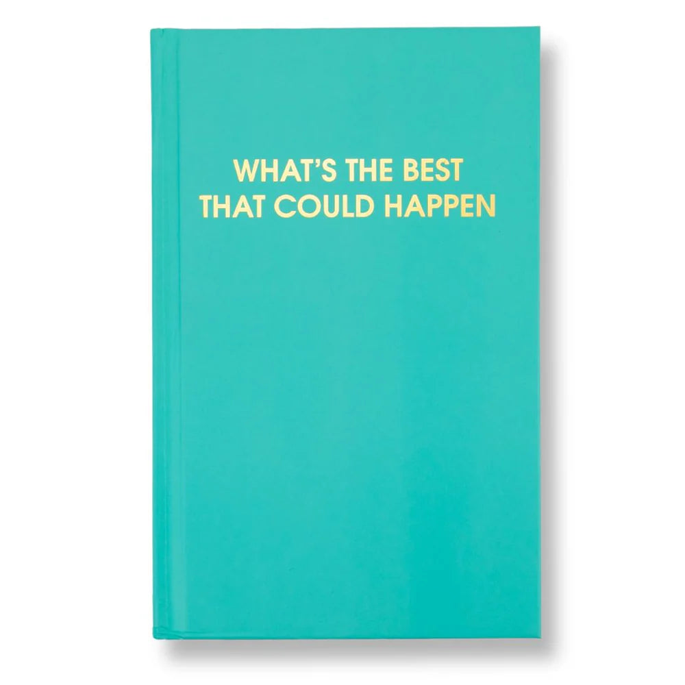 Aqua journal on white background
