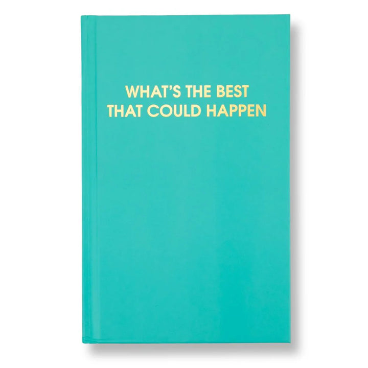 Aqua journal on white background