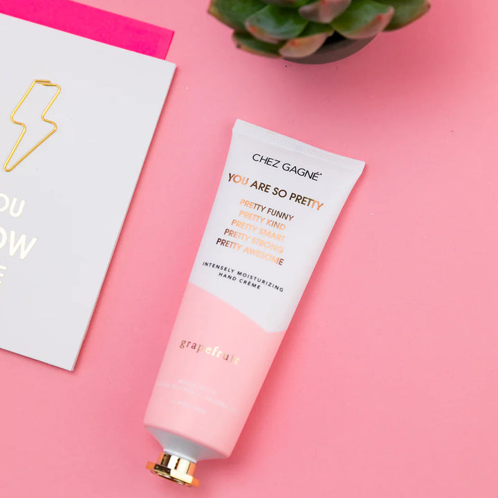 Hand cream tube with &