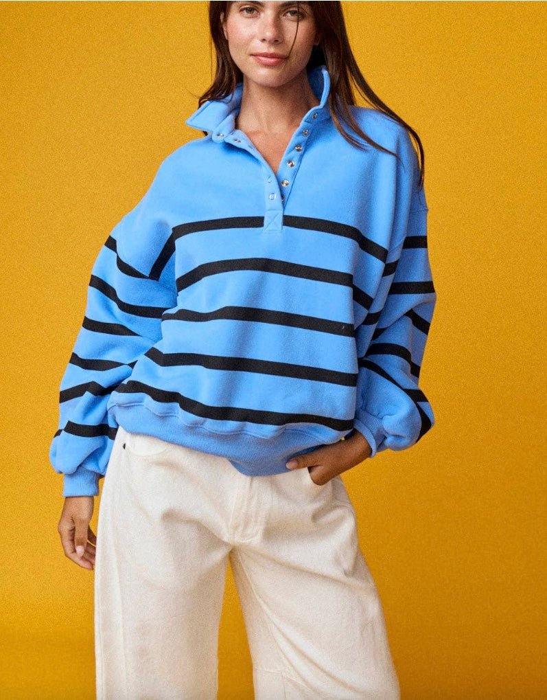 Addison Stripe Pullover - eloise boutique