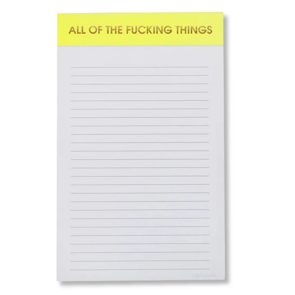 All Of The F*cking Things Notepad