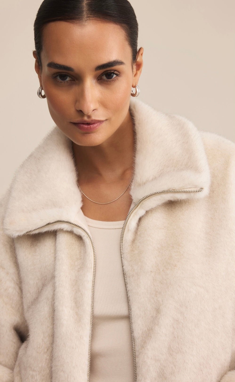 Amethyst Faux Fur Jacket - eloise boutique