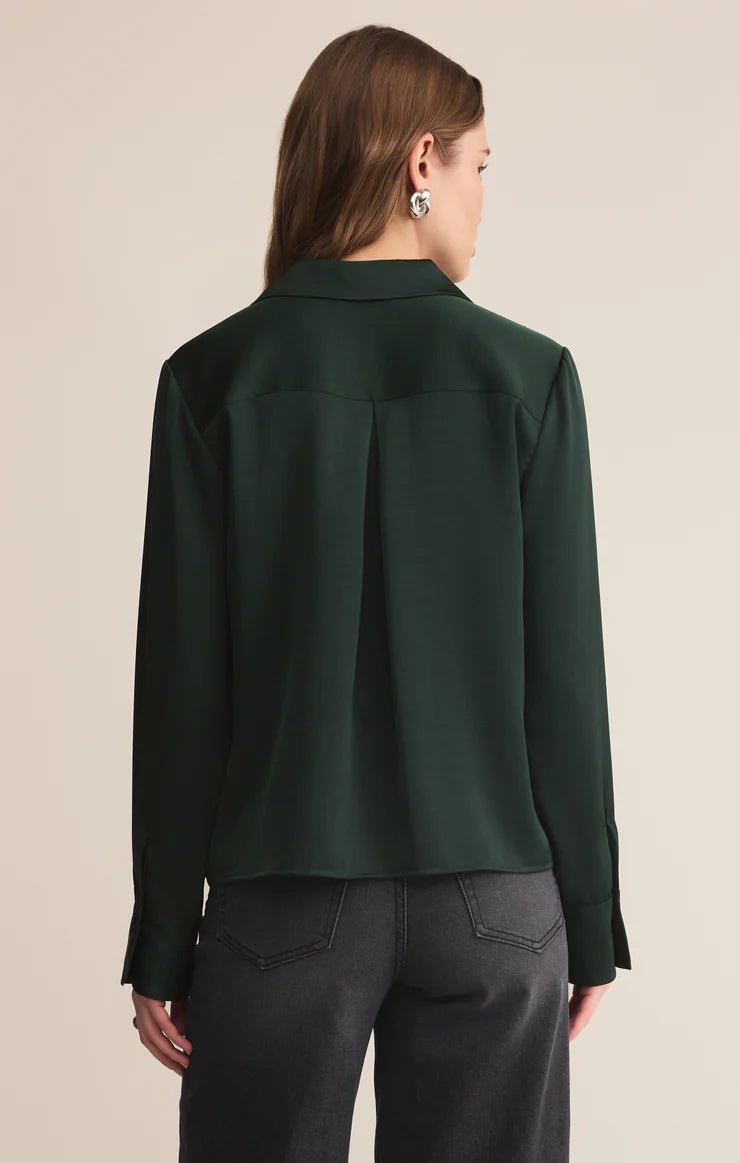 Ana Satin Button Up - eloise boutique