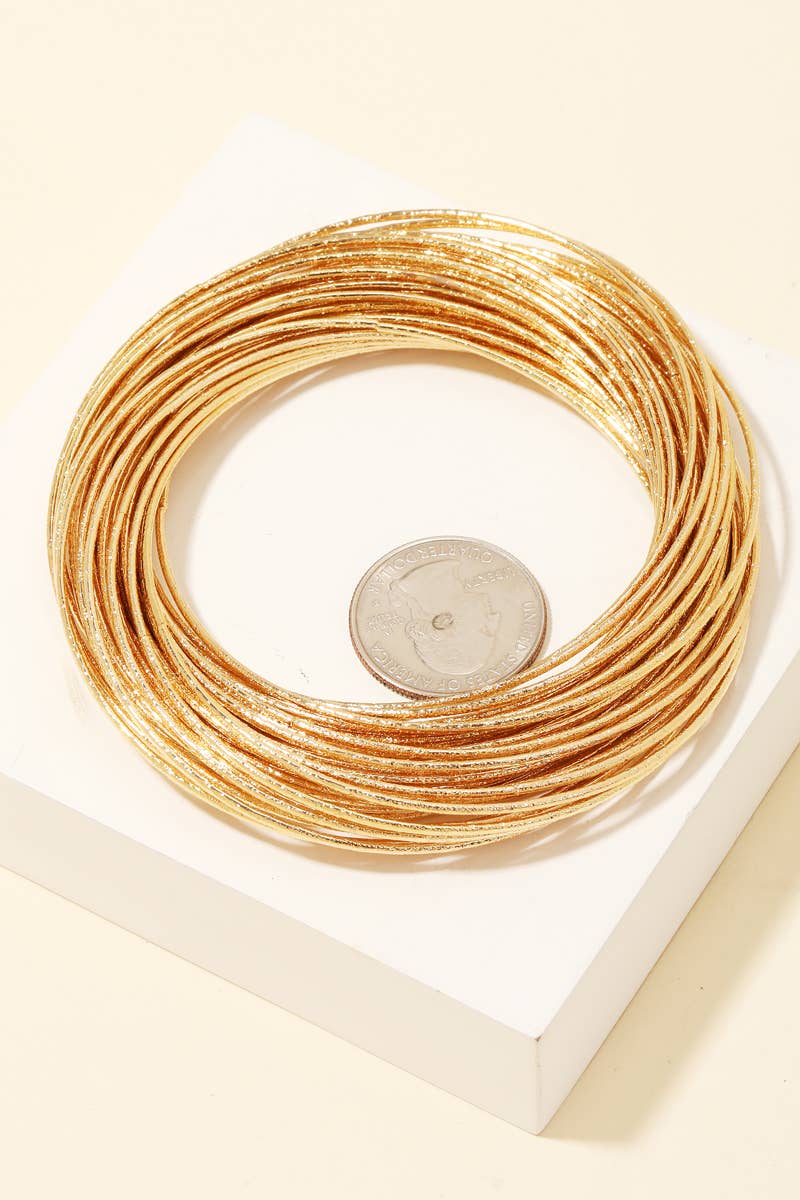 Dainty Bangle Bracelet Set